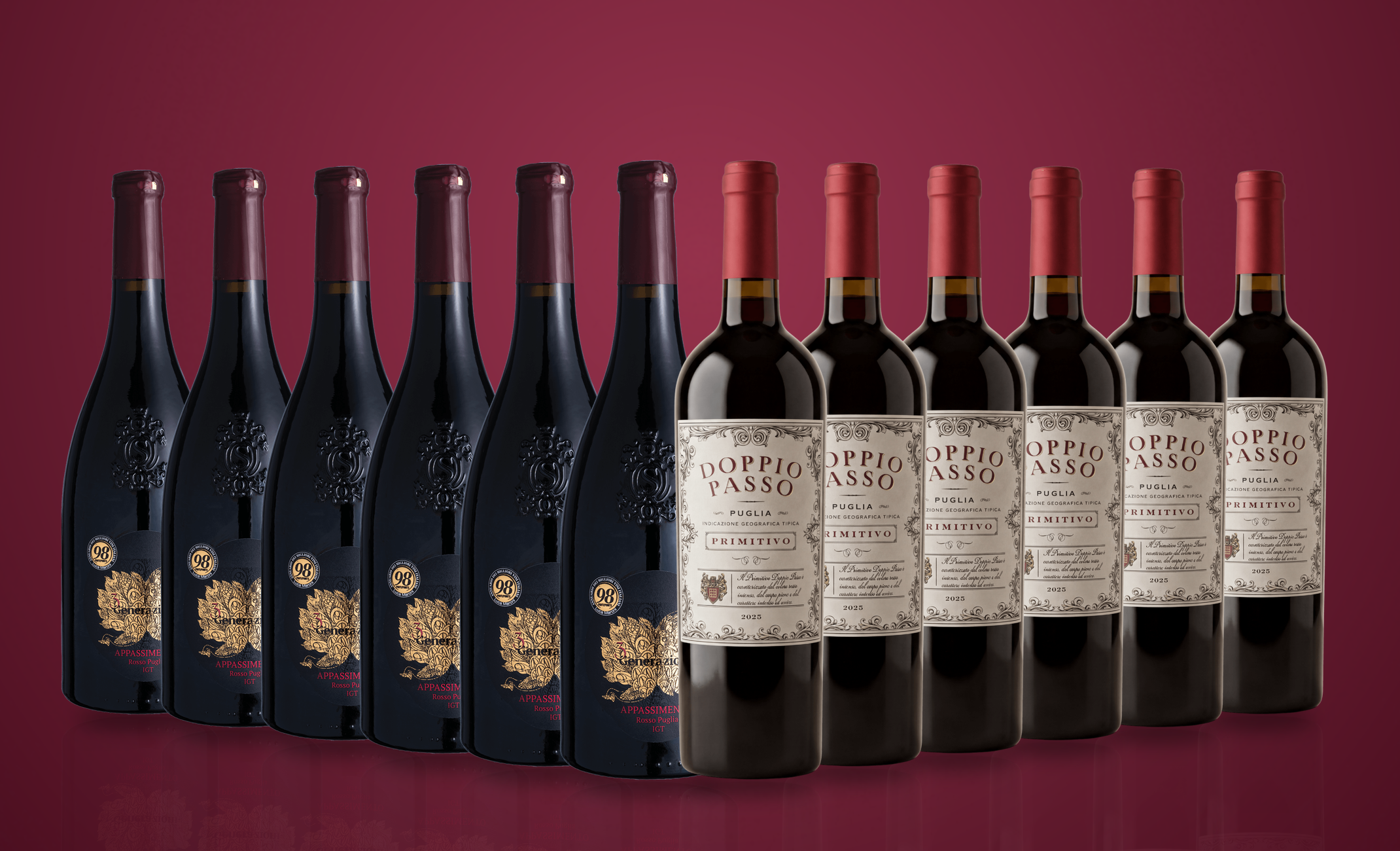 Battlekasse - Doppio Passo Primitivo x 3 Generazioni Appassimento - 12 flasker