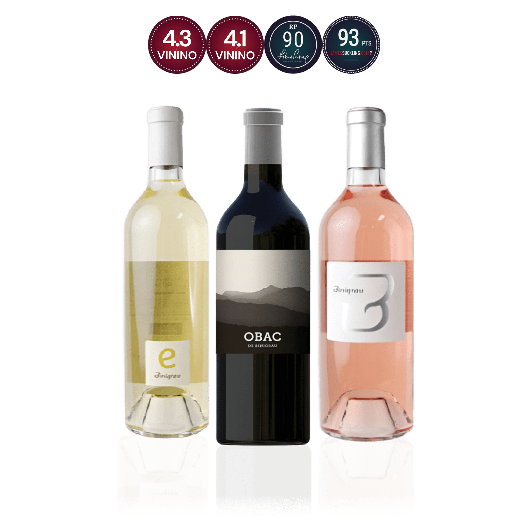 Den Sidste Flaske Mixed Smagekasse 3 Flasker Binigrau kassen