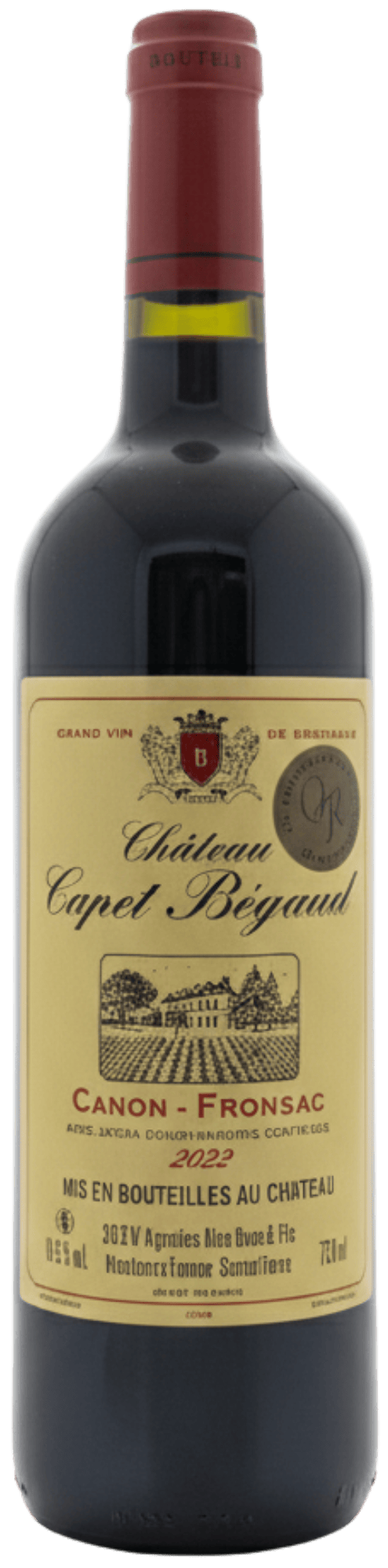 Alain Roux & Fils Rødvin Chateau Capet Bégaud Canon Fronsac 2022