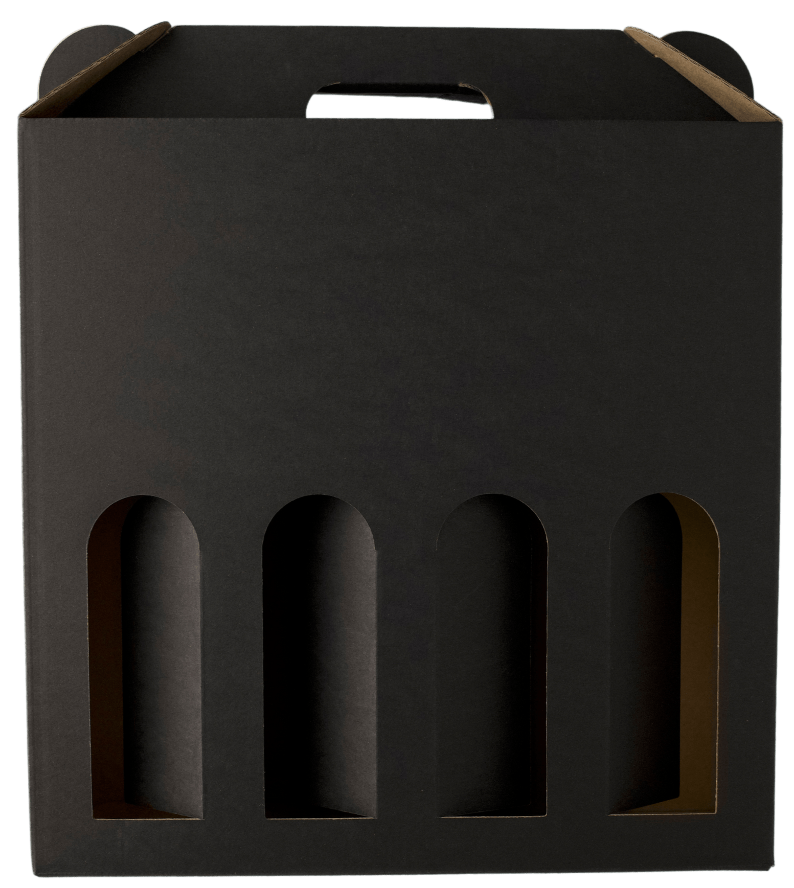 Den Sidste Flaske Gaveæsker i pap Gaveæsker i matsort til 4 flasker