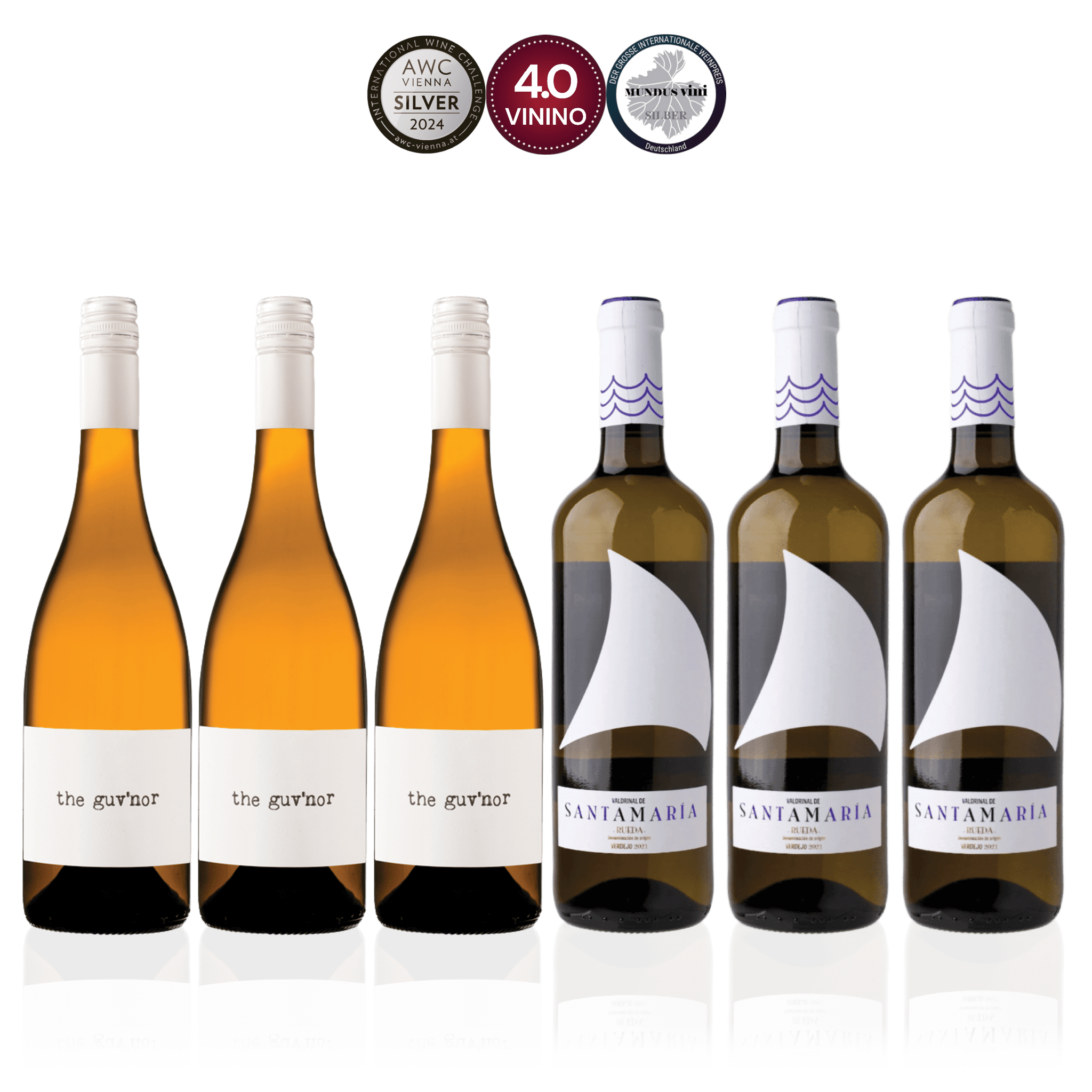 Den Sidste Flaske Hvidvins Smagekasse Hvide Spanske Skatte - Mid-select (6 fl.)