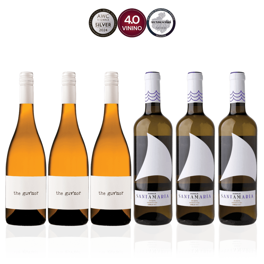 Den Sidste Flaske Hvidvins Smagekasse Hvide Spanske Skatte - Mid-select (6 fl.)