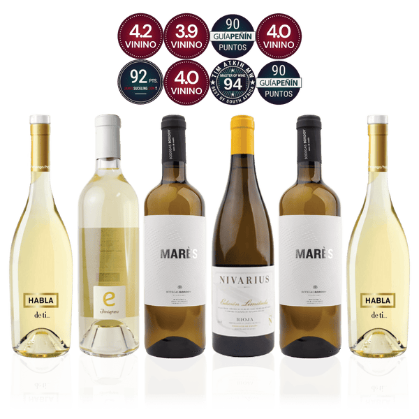 Den Sidste Flaske Hvidvins Smagekasse Hvide Spanske Skatte - Premium (6 fl.)