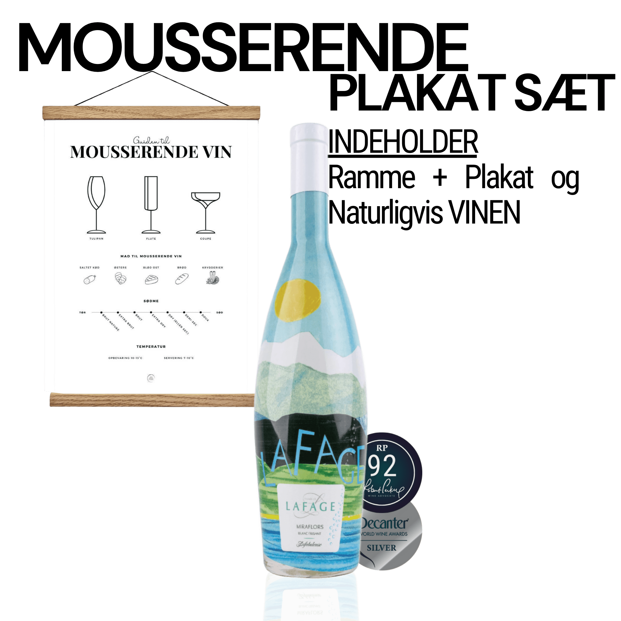 Den Sidste Flaske Mixed Smagekasse Mousserende Plakat sæt