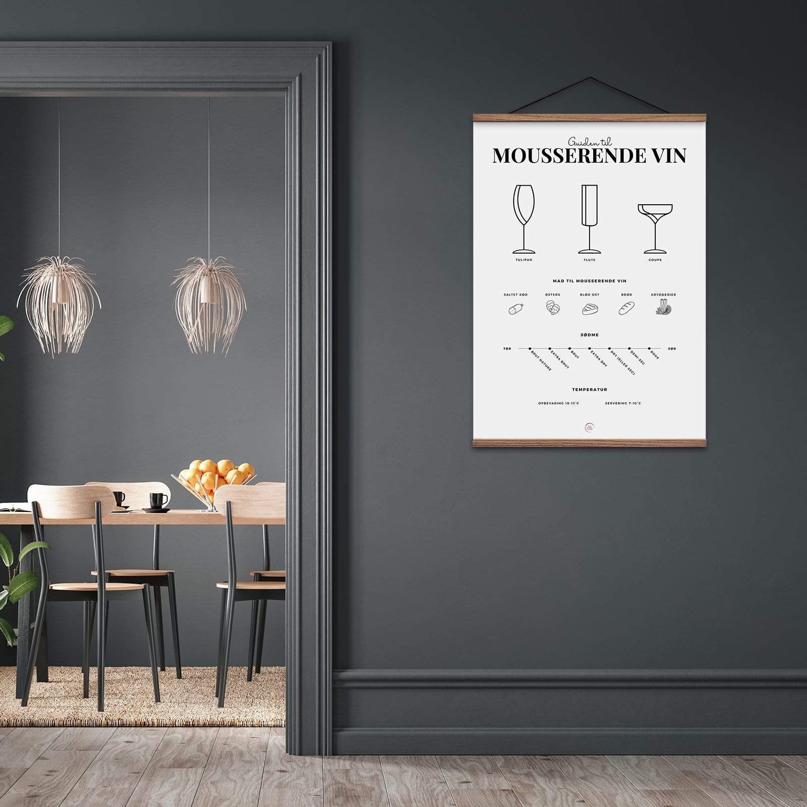 Den Sidste Flaske Plakater, print og visuelle kunstværker Mousserende Vin